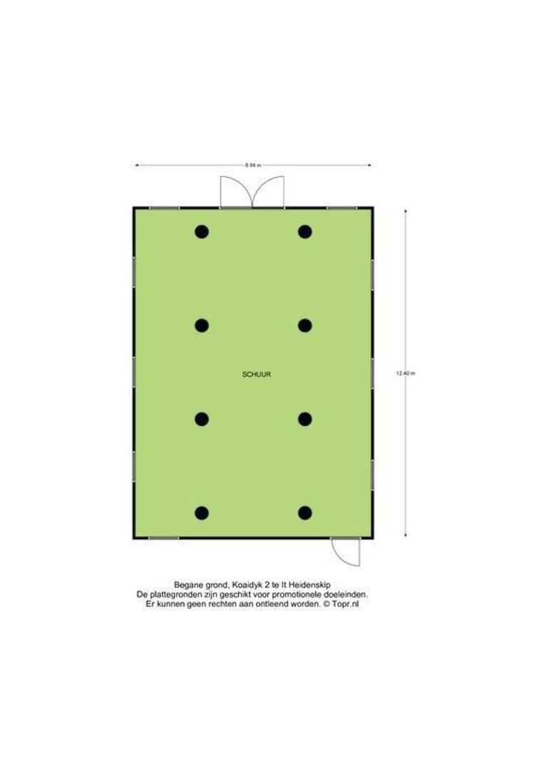 Koaidyk 2, It Heidenskip plattegrond-3