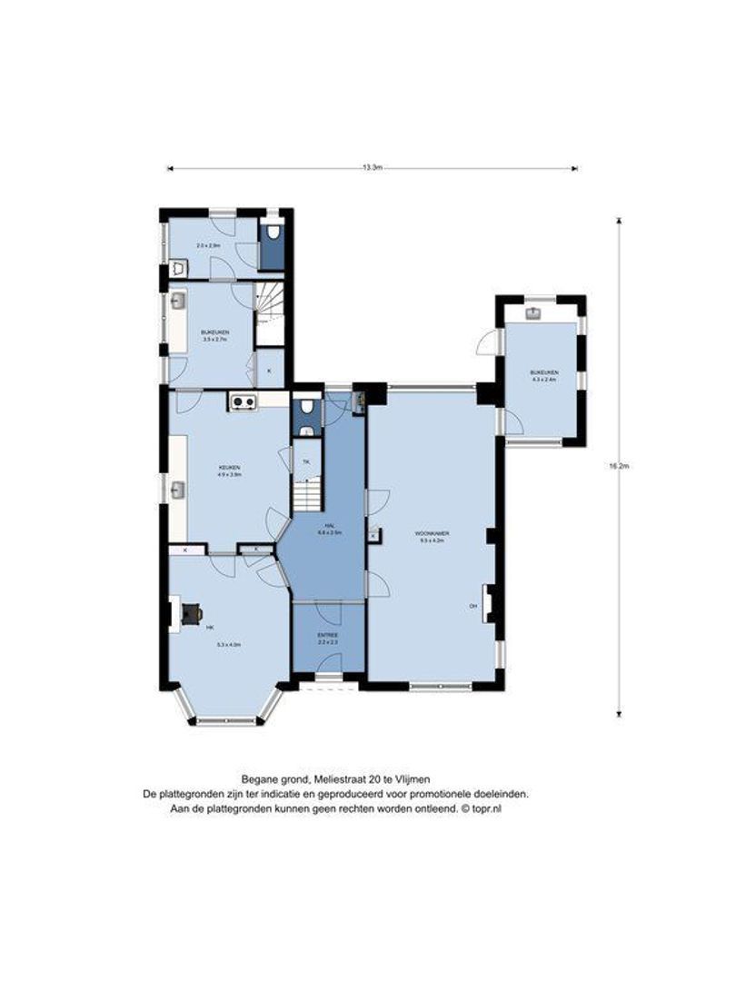 Meliestraat 20, Vlijmen plattegrond-0