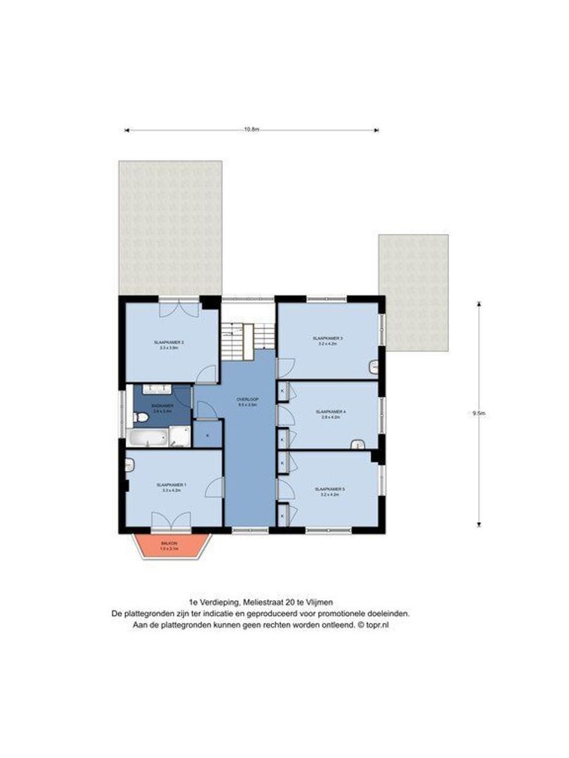 Meliestraat 20, Vlijmen plattegrond-1