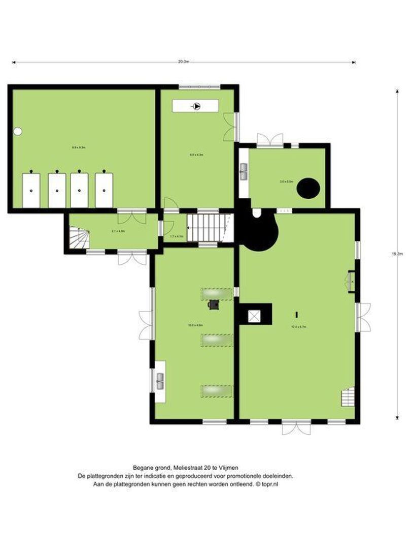 Meliestraat 20 A, Vlijmen plattegrond-1