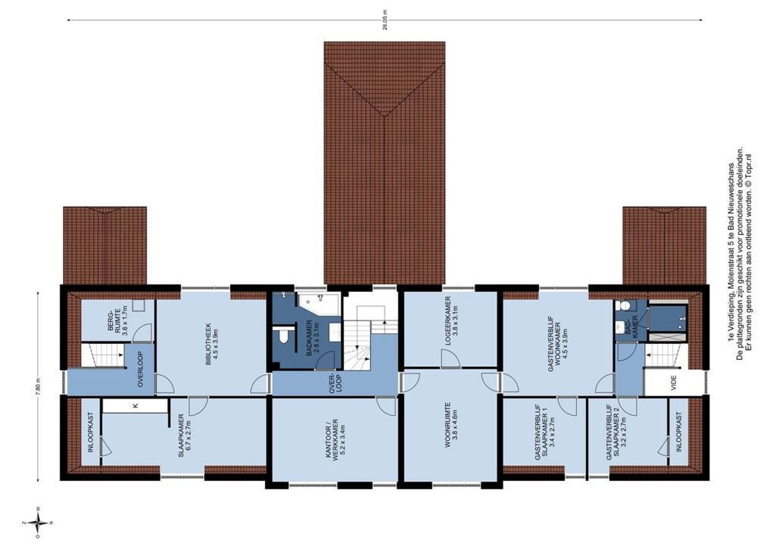 Molenstraat 5, Bad Nieuweschans plattegrond-1