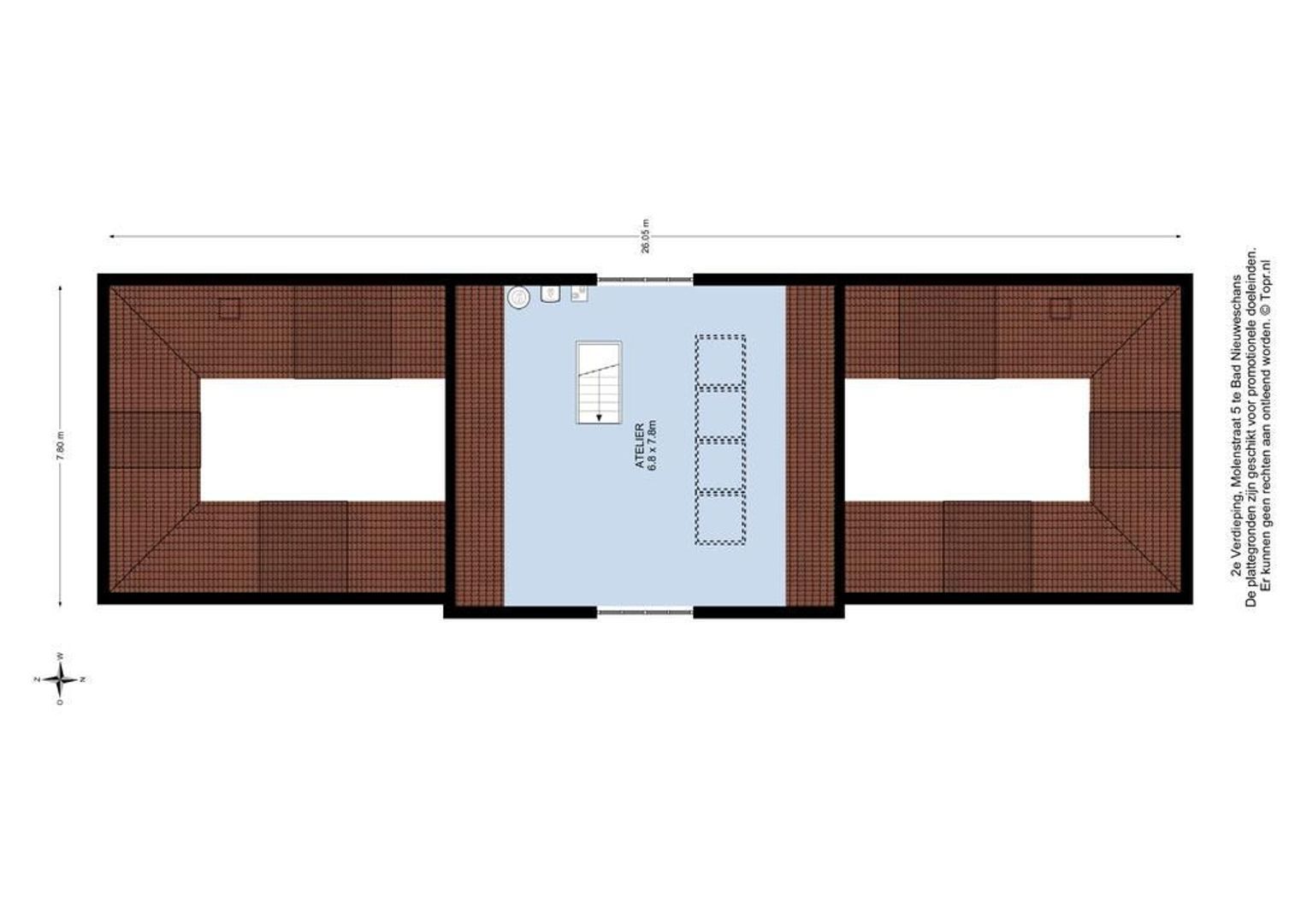 Molenstraat 5, Bad Nieuweschans plattegrond-2