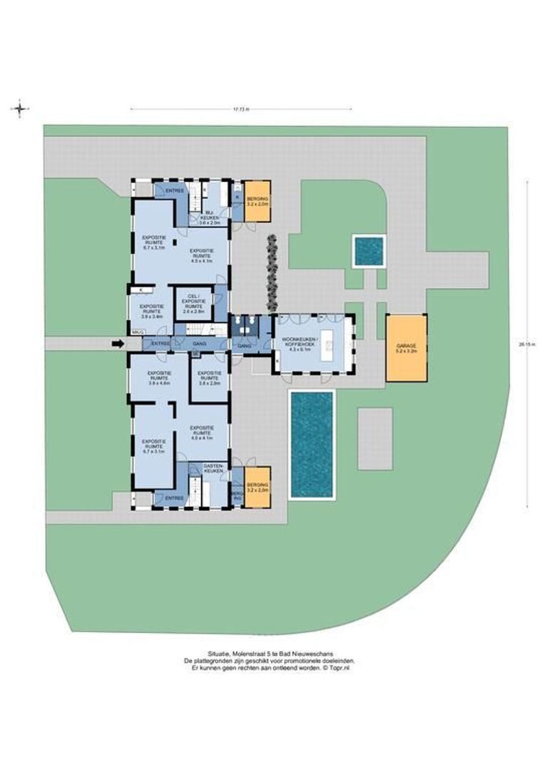 Molenstraat 5, Bad Nieuweschans plattegrond-5