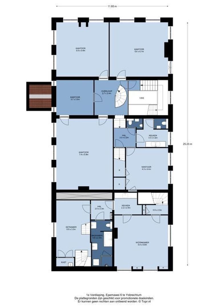 Epemawei 6, Ysbrechtum plattegrond-1