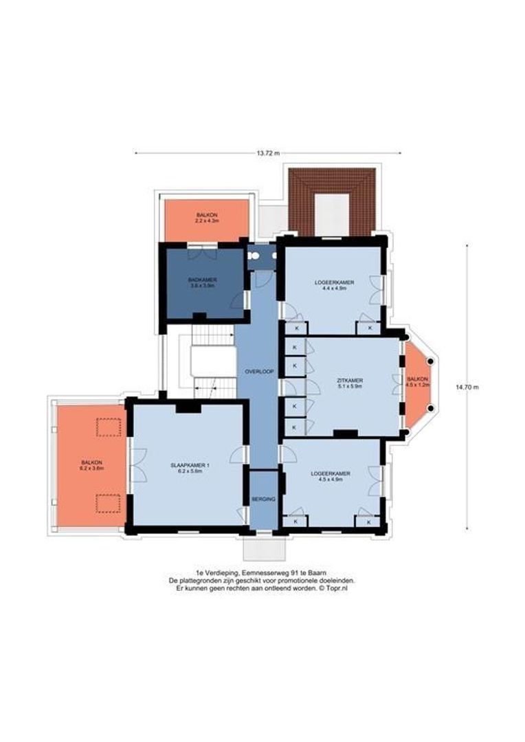 Eemnesserweg 91, Baarn plattegrond-1