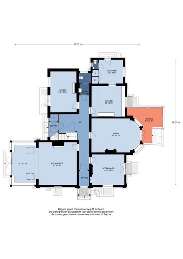 Eemnesserweg 91, Baarn plattegrond-0