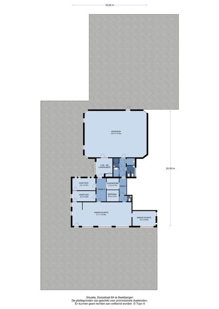 Dorpstraat 84, Beekbergen plattegrond-1