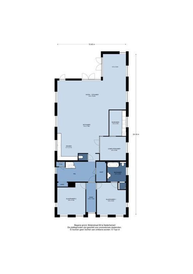 Molenstraat 69, Nederhemert plattegrond-0
