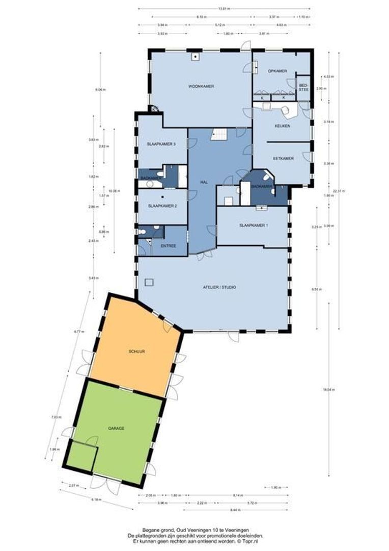 Oud Veeningen 10, Veeningen plattegrond-0