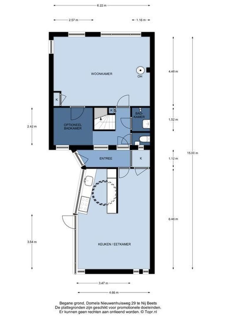 Domela Nieuwenhuisweg 29, Nij Beets plattegrond-0