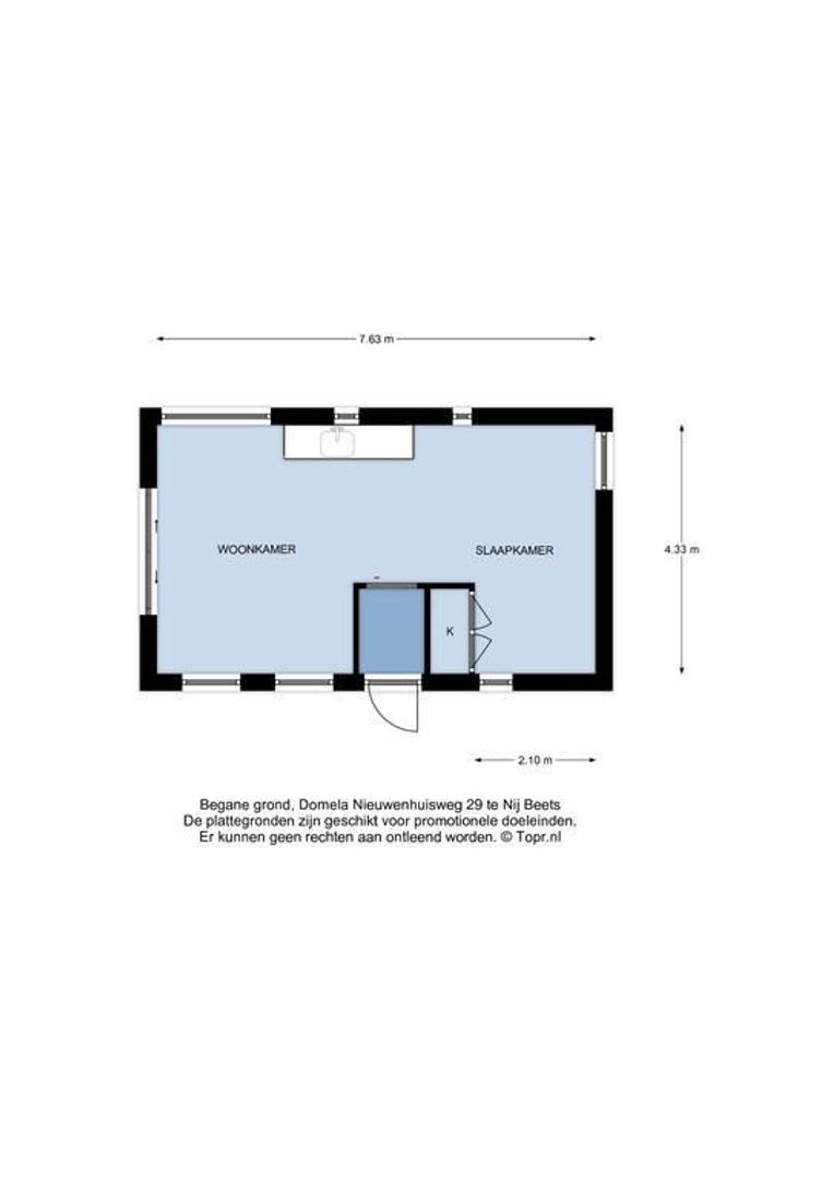 Domela Nieuwenhuisweg 29, Nij Beets plattegrond-2
