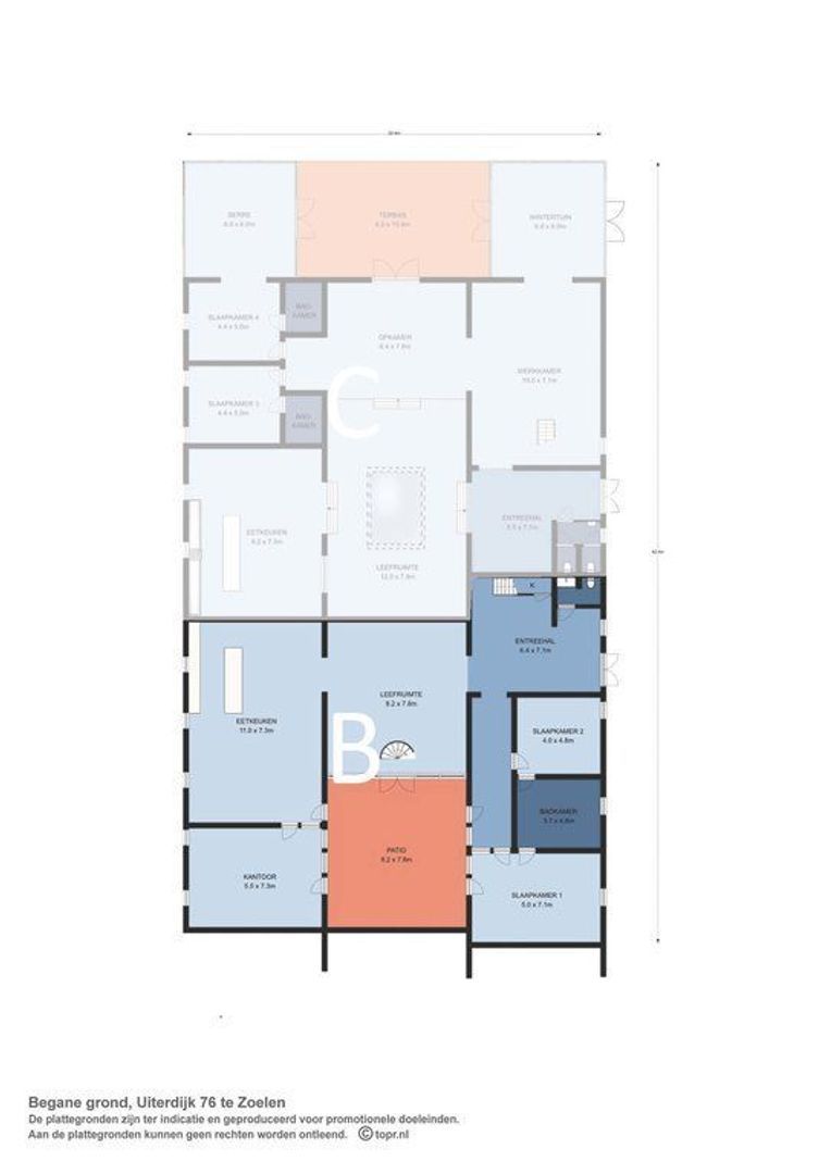 Loft B - Uiterdijk 76 0 ong, Zoelen plattegrond-0