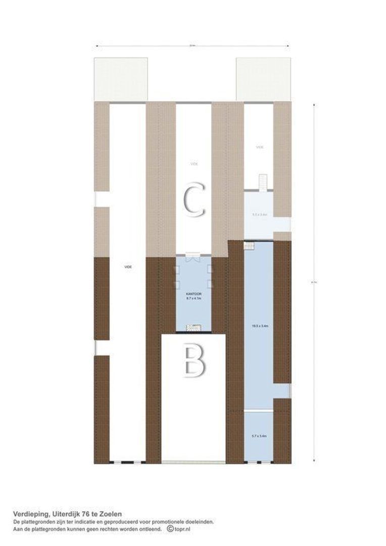 Loft B - Uiterdijk 76 0 ong, Zoelen plattegrond-1