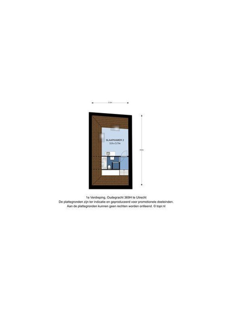 Oudegracht 369 H, Utrecht plattegrond-2