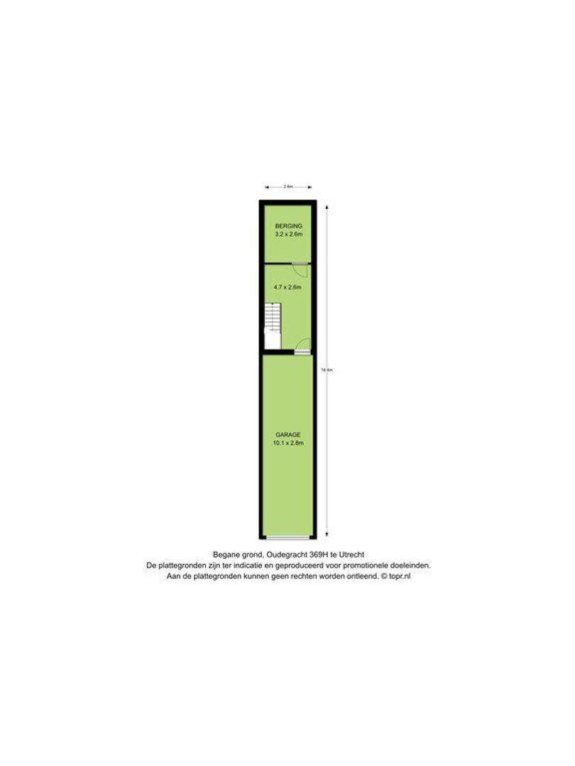Oudegracht 369 H, Utrecht plattegrond-3