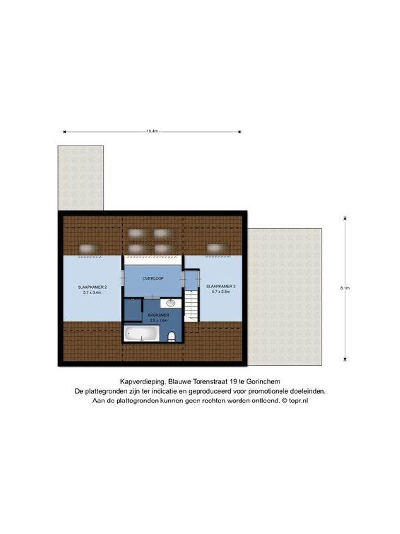 Blauwe Torenstraat 19 t/m 25, Gorinchem plattegrond-2