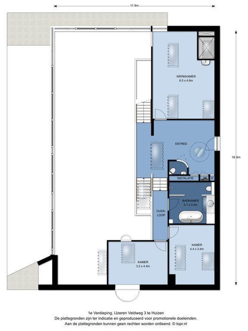 IJzeren Veldweg 3, Huizen plattegrond-1
