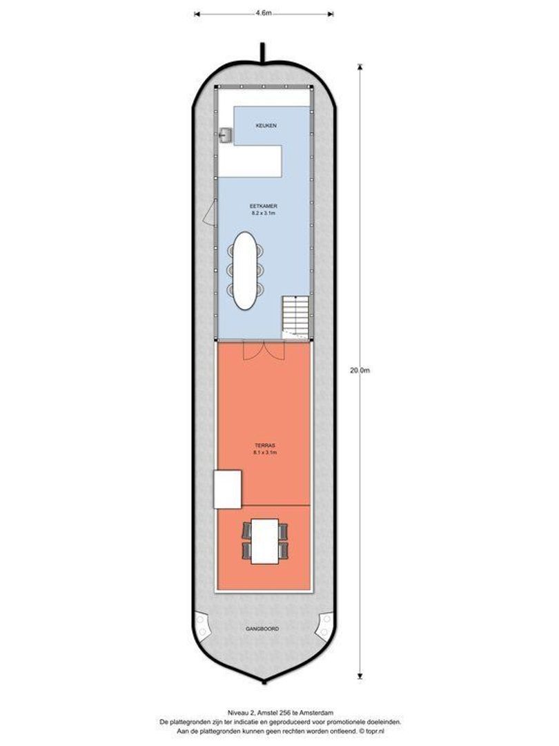 Amstel 256 L, Amsterdam plattegrond-0