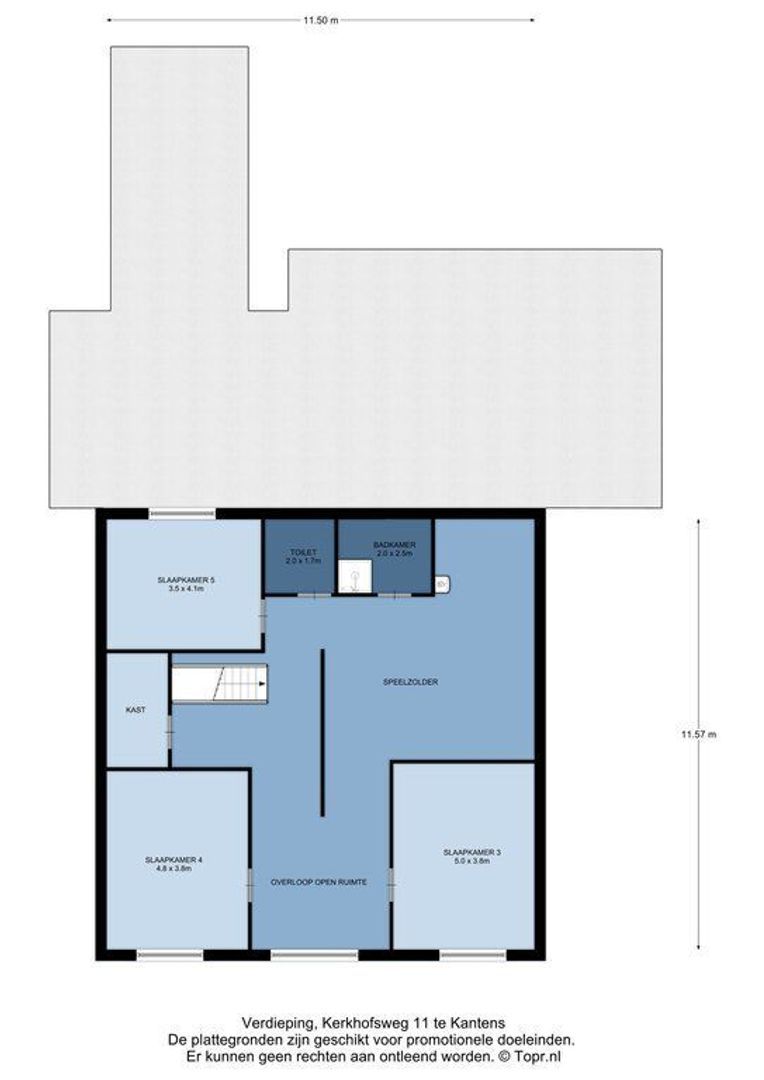 Kerkhofsweg 11, Kantens plattegrond-1