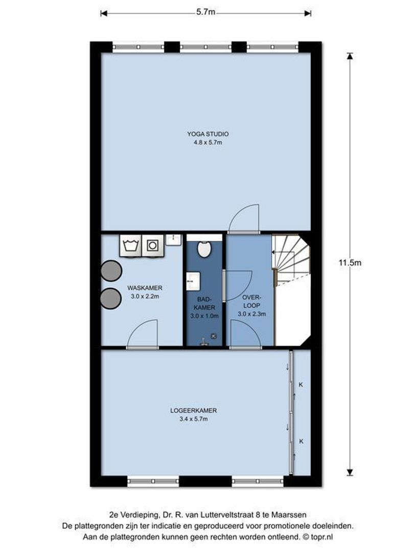 Dr. R. van Lutterveltstraat 8, Maarssen plattegrond-2