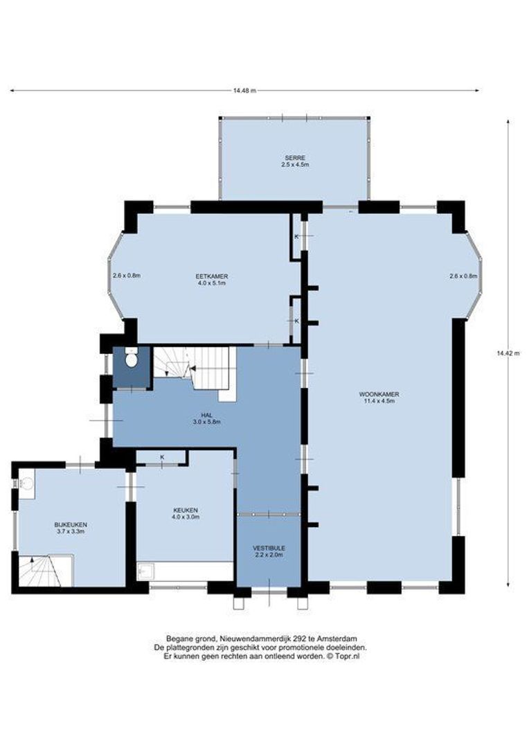Nieuwendammerdijk 292, Amsterdam plattegrond-0