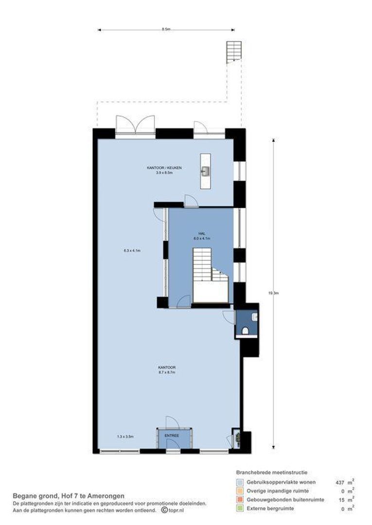 Hof 7, Amerongen plattegrond-0