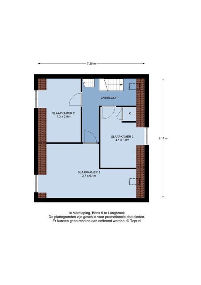 Brink 5, Langbroek plattegrond-1