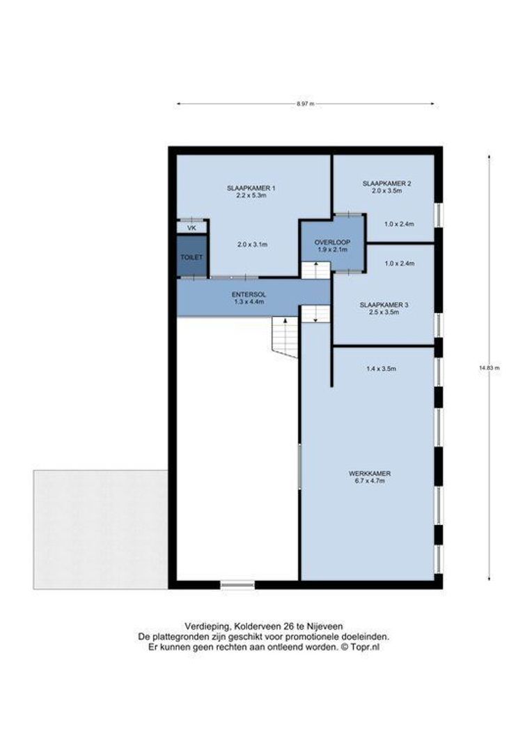 Kolderveen 26 D, Nijeveen plattegrond-1