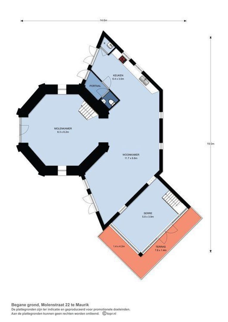 Molenstraat 22, Maurik plattegrond-0