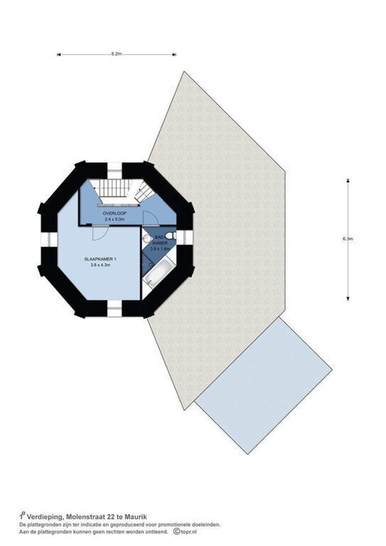 Molenstraat 22, Maurik plattegrond-1