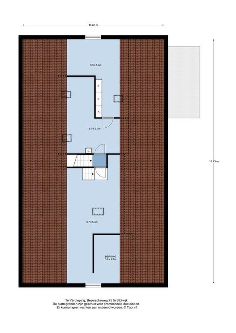 Beijerscheweg 75, Stolwijk plattegrond-1