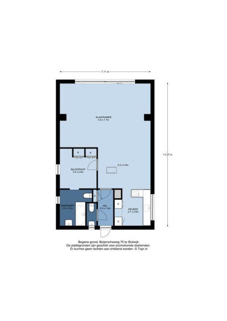 Beijerscheweg 75, Stolwijk plattegrond-5