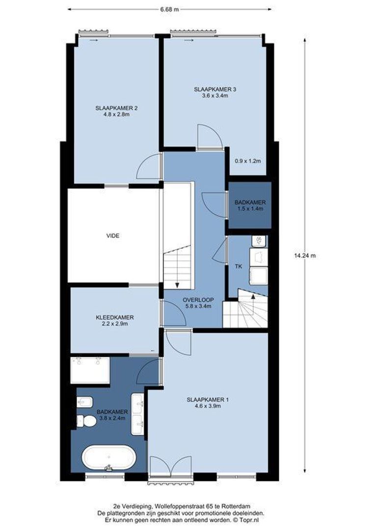 Wollefoppenstraat 65, Rotterdam plattegrond-2