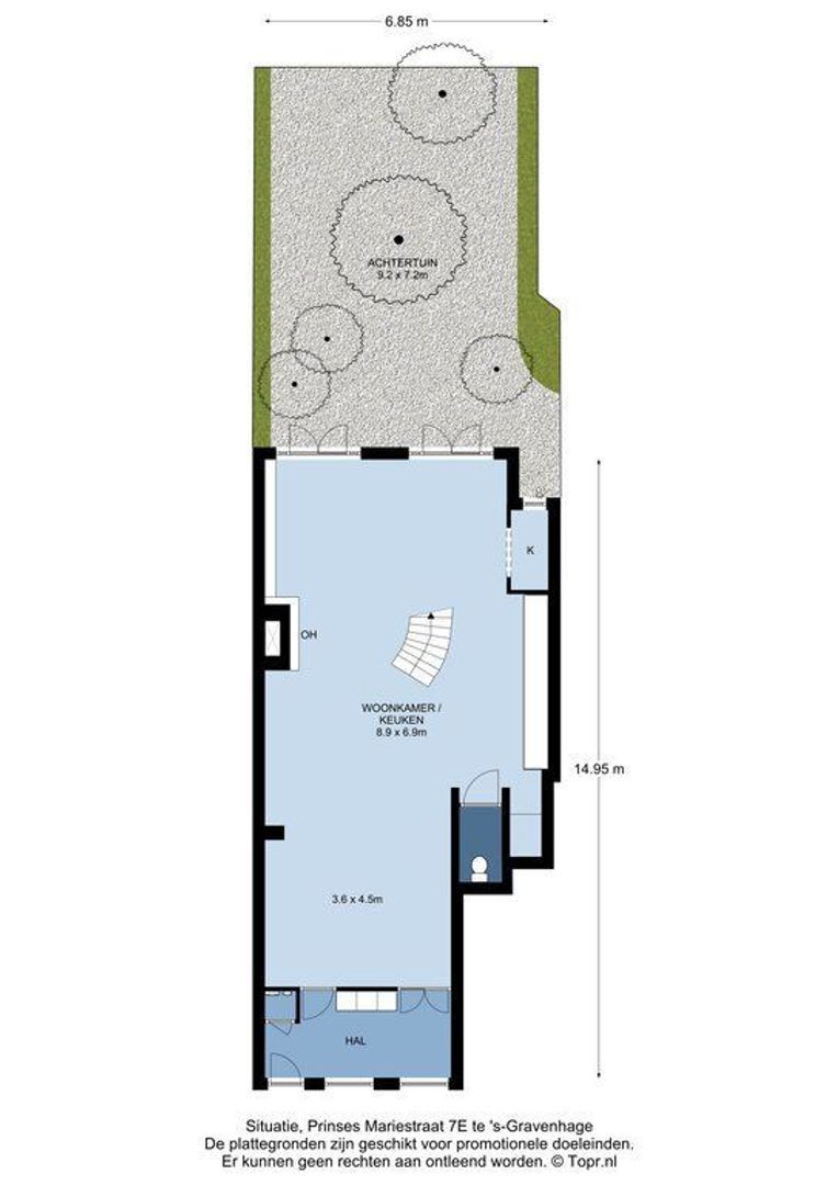 Prinses Mariestraat 7 E, Den Haag plattegrond-2