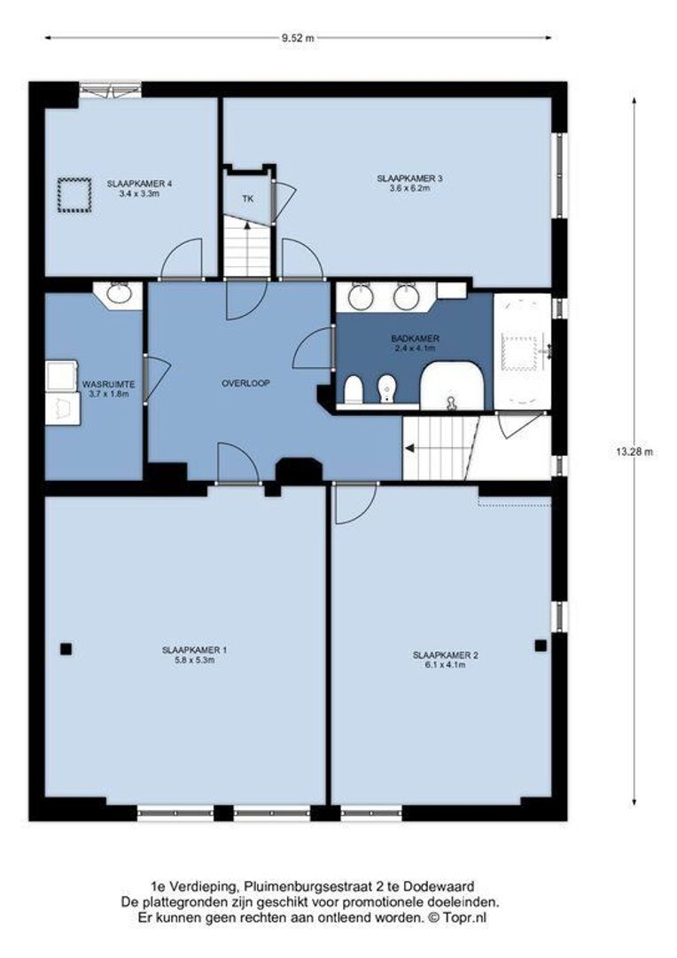 Pluimenburgsestraat 2, Dodewaard plattegrond-1