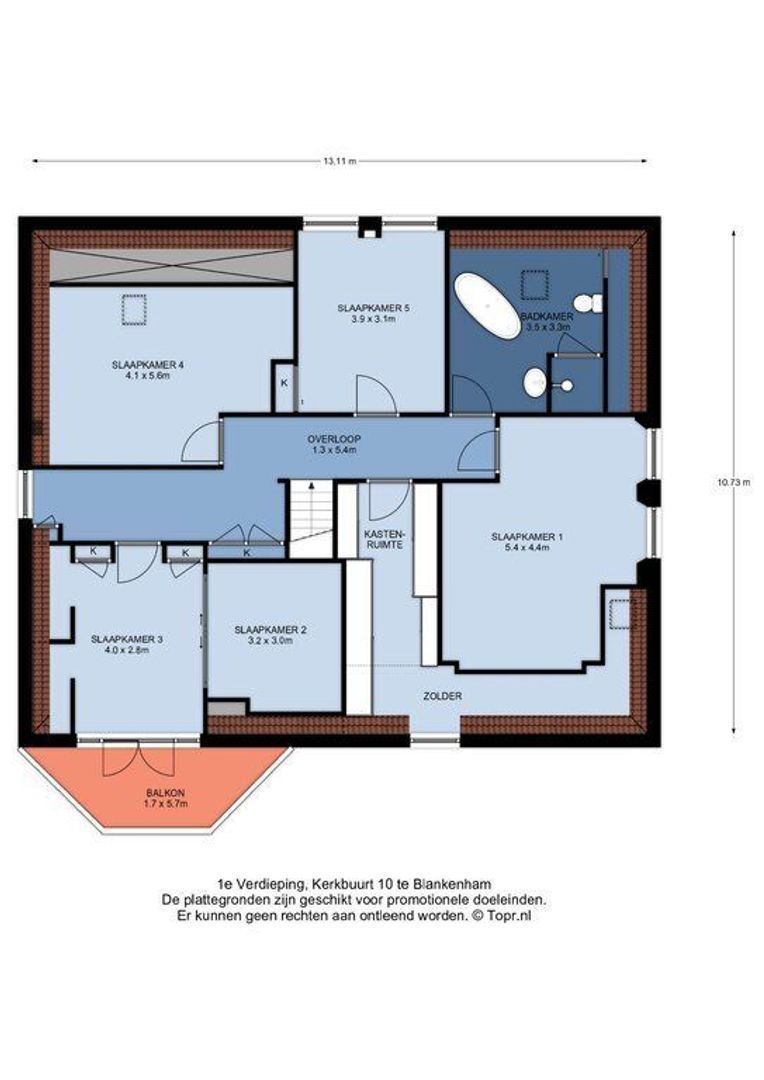 Kerkbuurt 10, Blankenham plattegrond-1