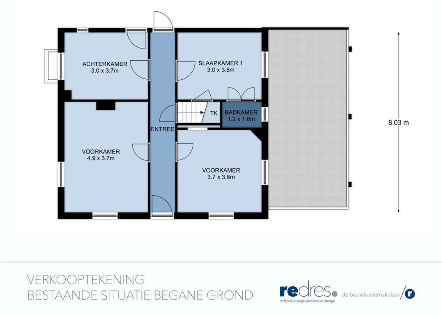 Emmastraat 24 a, Hilversum plattegrond-3