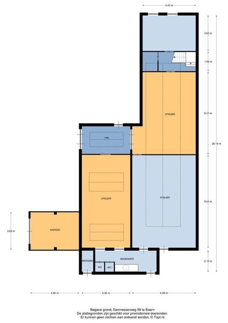 Eemnesserweg 99 B, Baarn plattegrond-0