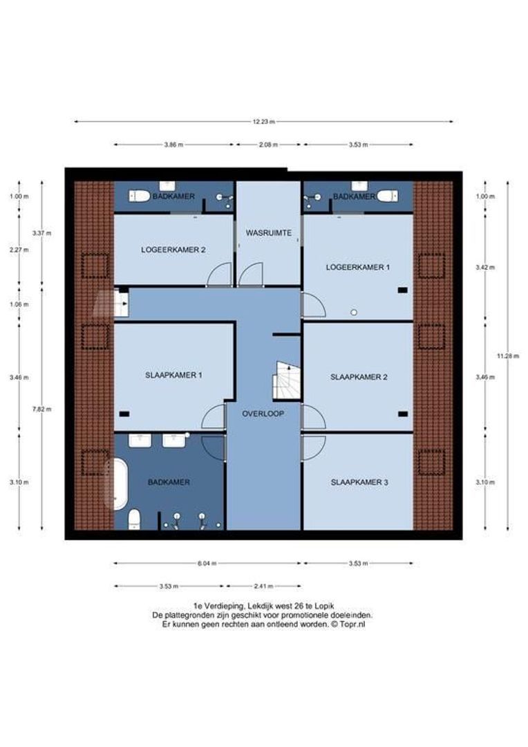 Lekdijk west 26, Lopik plattegrond-1