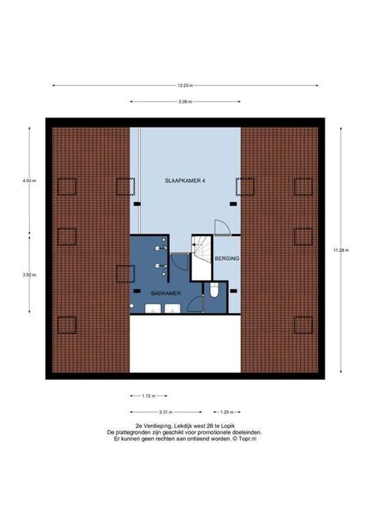 Lekdijk west 26, Lopik plattegrond-2