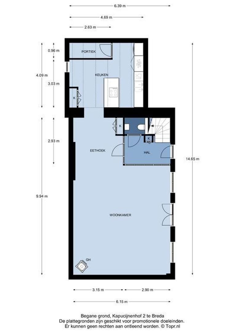 Kapucijnenhof 2, Breda plattegrond-0