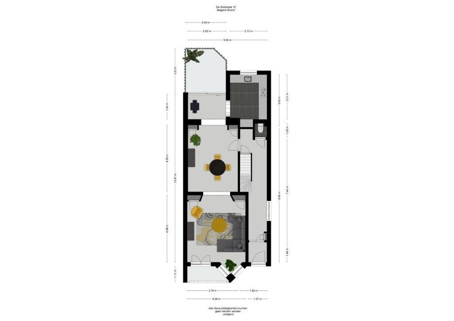 De Wetstraat 15, Arnhem plattegrond-2