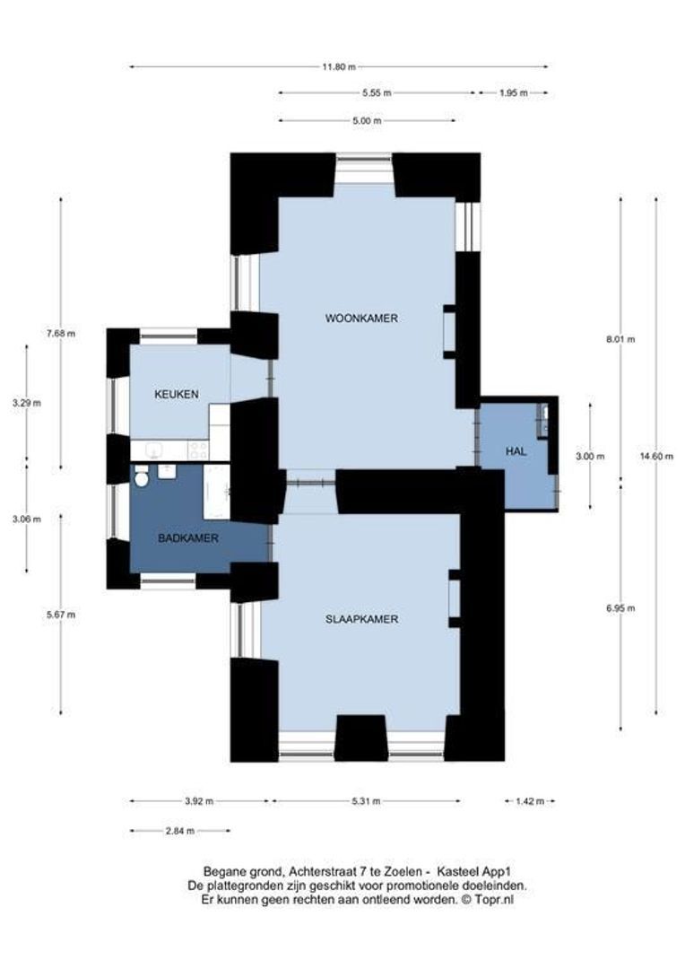 Achterstraat 7, Zoelen plattegrond-5