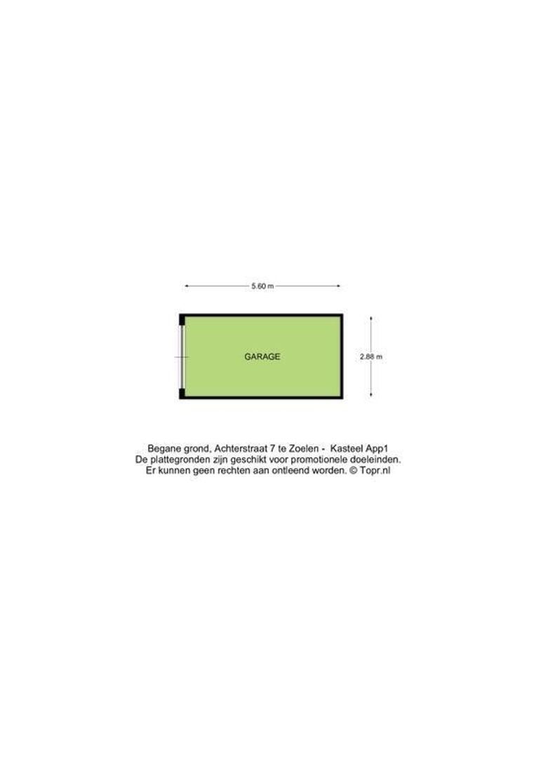 Achterstraat 7, Zoelen plattegrond-6