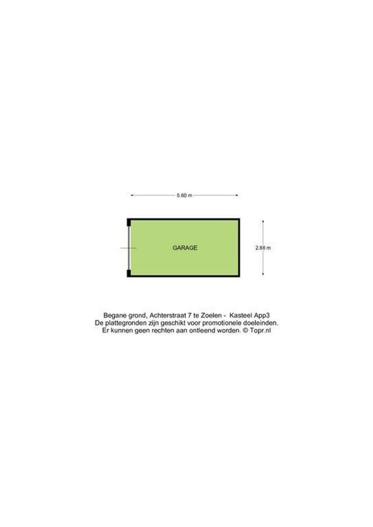 Achterstraat 7, Zoelen plattegrond-10