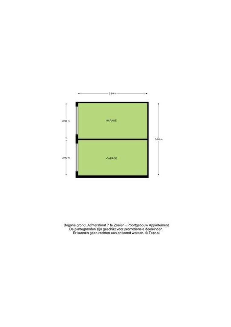Achterstraat 7, Zoelen plattegrond-4