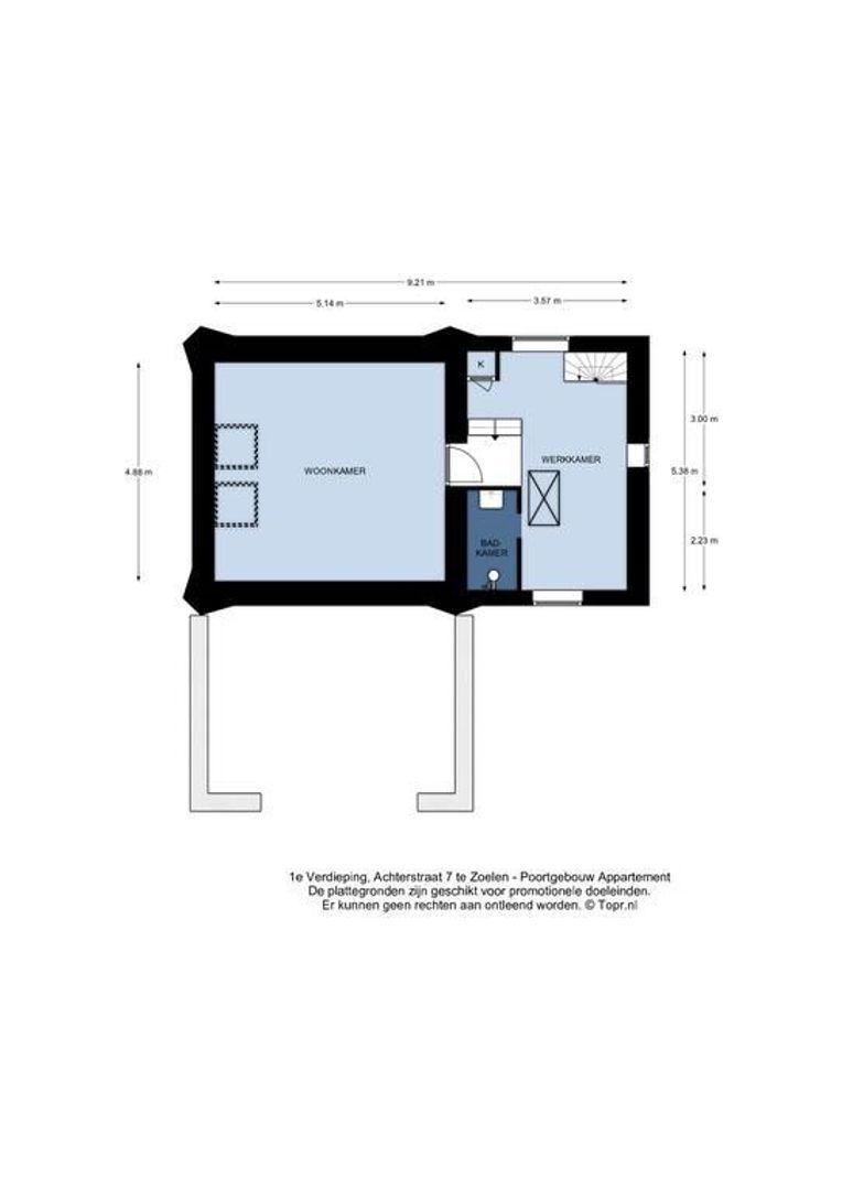Achterstraat 7, Zoelen plattegrond-2