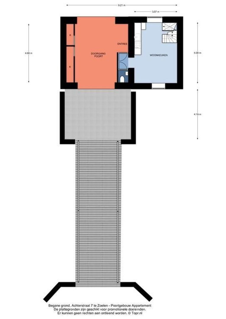 Achterstraat 7, Zoelen plattegrond-0