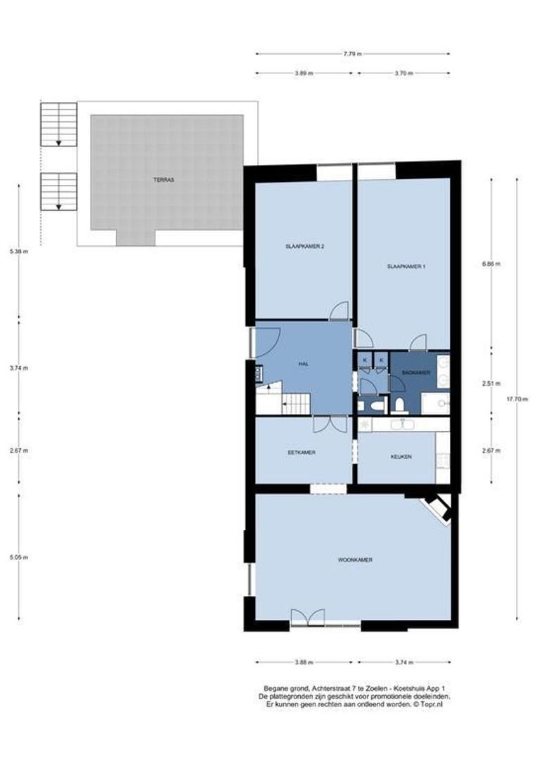 Achterstraat 9 K1, Zoelen plattegrond-0
