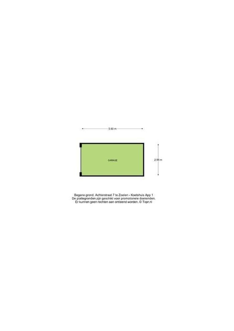 Achterstraat 9 K1, Zoelen plattegrond-2